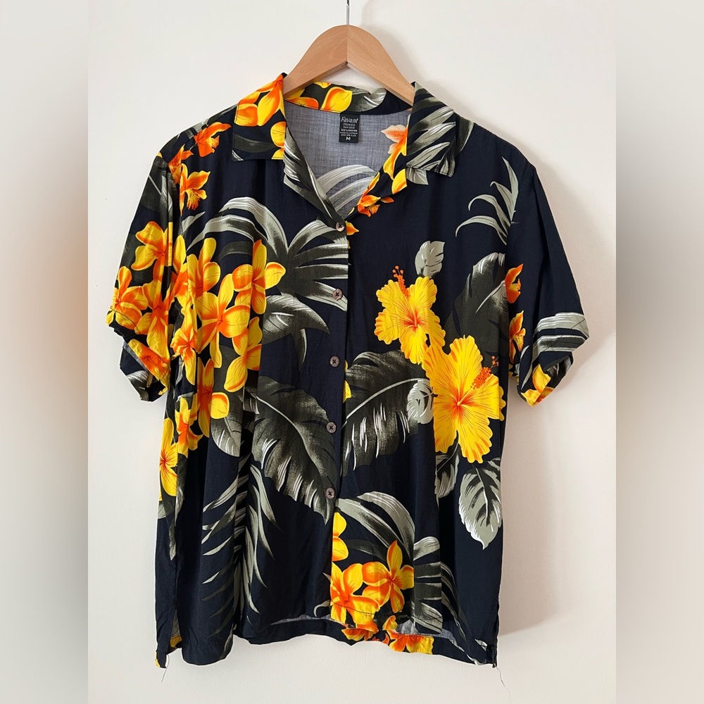 Hawaiian Button Up T-Shirt